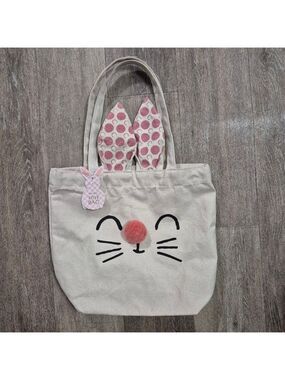 Girls Eccolo Bunny Tote Bag One Size Beige Pink